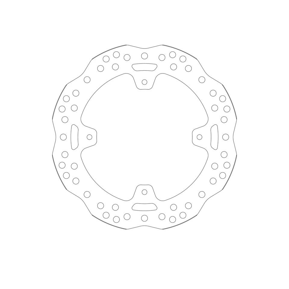 Disco de freno para HONDA CR 250 R 2002-2007 actualización trasera SBS Foto 2 de 4