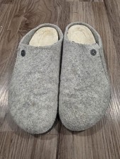 Birkenstock Zermatt Sherling Light Gray Size 41 10 Slip On Slipper Wool