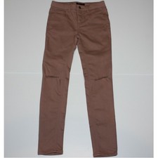 Material Girl Girl's Blush Colored Skinny Jeans Pants with Knee Slits in size 10