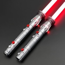 Light Saber, Heavy Dueling Light Sabers 2 Pack, 12 RGB Colors 16 Sound Fonts wit