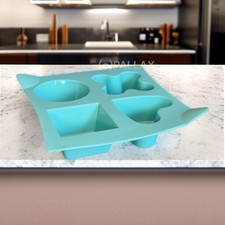 TUPPERWARE PICCOLO STAMPO IN SILICONE TURCHESE STAMPO DA FORNO