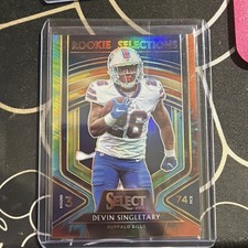 2019 Panini Select - Rookie Selections Devin Singletary #18 Tie-Dye Prizm /25 