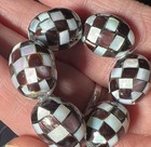 Vintage Harlequin Abalone Beads In Various Styles  — photo 4