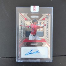 2024 Panini Prizm Ceddanne Rafaela Rookie Autograph SS-CR Baseball Card. rookie card picture