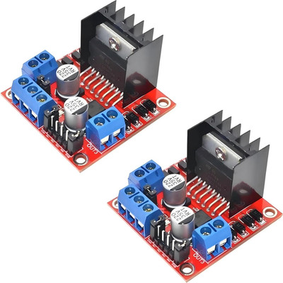 2 Pcs L298N Motor Driver Controller Board DC Dual H Bridge Module for Arduino Ra
