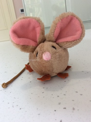 Vintage 80s DAKIN & Co Small Brown Field MOUSE 1986 Dakin & Co Pink Ears - Picture 3 of 12