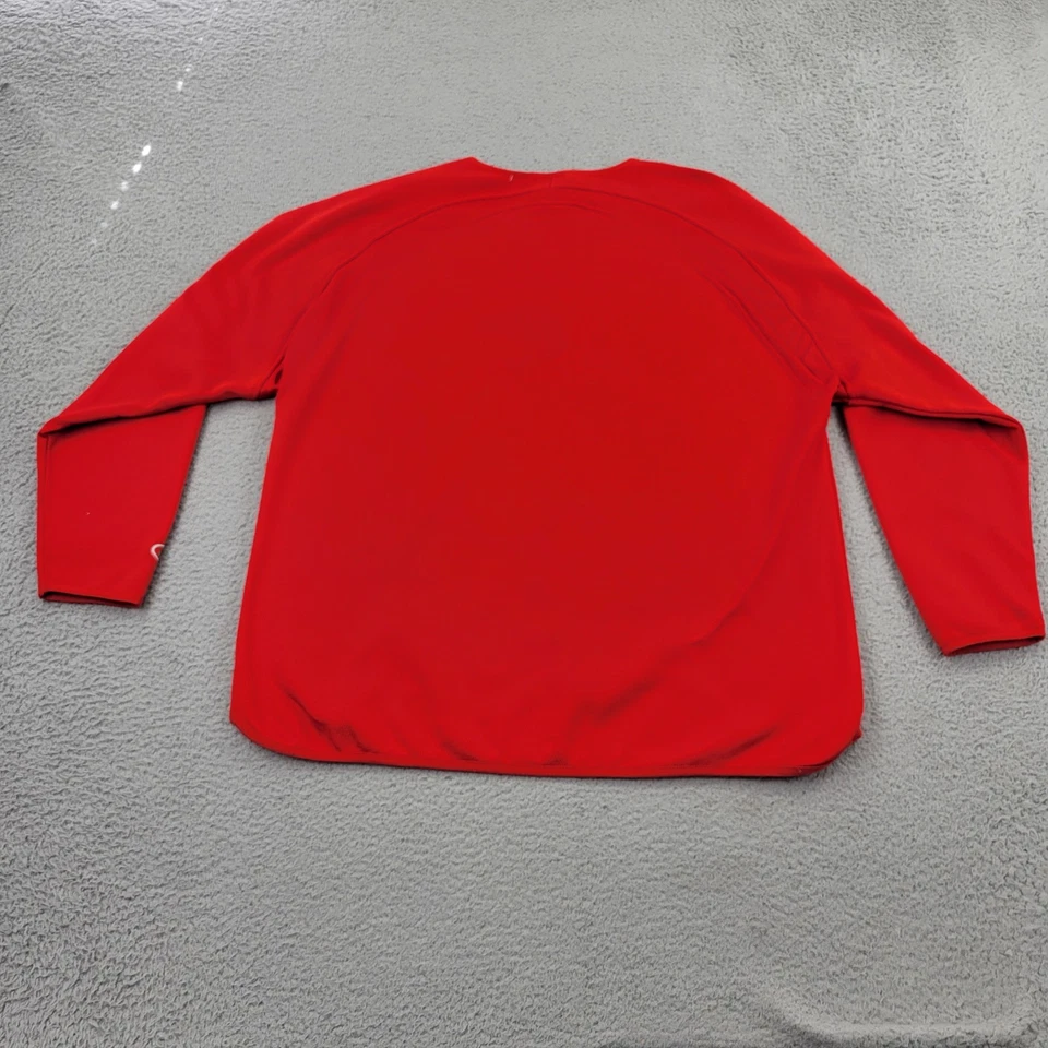 Sudadera Rawlings Para Hombre XL Roja Rendimiento Bordada Manga Larga Foto 2 de 4
