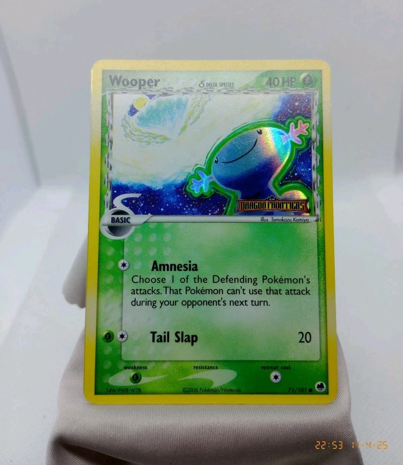 Pokémon TCG Wooper Delta Species Reverse Holo Stamped 71/101 EX Dragon Frontiers - Image 2 of 4