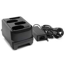 4-Slot Battery Charger Cradle with Power Supply for Zebra MC9300 Series Scanner