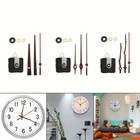 DIY Wall Clock Silent Movement with Black Walnut Wood Hands 12 inch Clocks