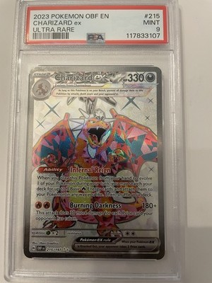 2023 Pokémon OBF Charizard ex Ultra Rare PSA 9 Mint #215 | eBay