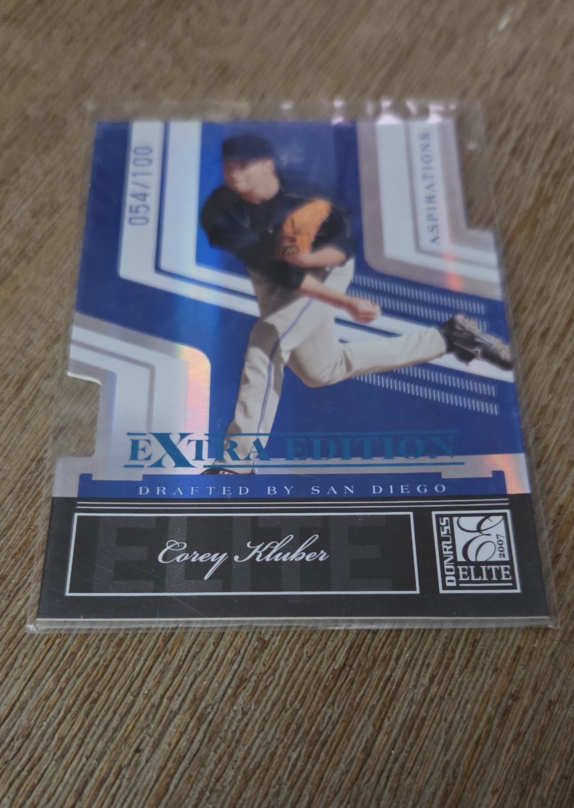 #54/100 2007 Donruss Elite Extra Edition Corey Kluber #13 Aspirations Die-Cut