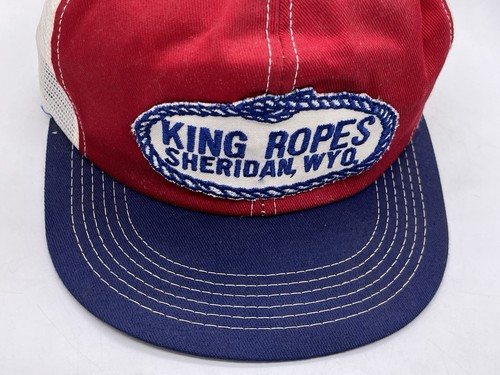Vintage King Ropes Trucker Mütze Kappe Druckknopflasche Netz Sheridan Wyoming K-Products - Bild 3 von 10