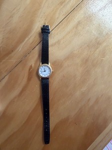 Authentic Lady’s gold plated TIFFANY & CO portfolio quartz watch