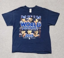 Vintage Houston Astros Shirt Mens XL Blue World Series Champions 2017 All Stars