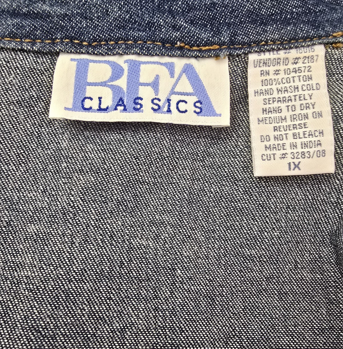 BFA Classics Floral Embroidered Patchwork Denim Z… - image 7