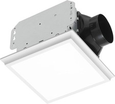 Homewerks 110 CFM 2.0 Sones Bathroom Exhaust Fan with LED Light  1000 Lumens