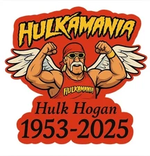 RIP Hulk Hogan Retro sticker NWO WWE wrestling weatherproof bumper vinyl decal