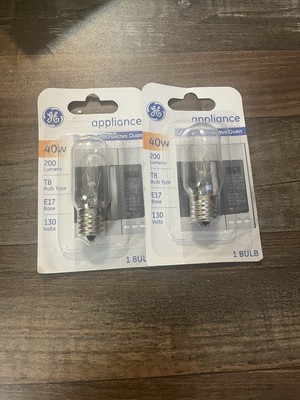 2-PACK Ge Microwave Light Bulb, Soft White Light, 40-Watts FREE SHIPPING