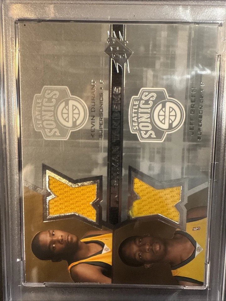 2007-08 SPx - Freshman Tandems Jerseys Kevin Durant, Jeff Green #F2-DG (MEM, RC) - Image 2 of 4