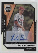 2021 Elite Extra Edition Prime Numbers A Signatures /225 McCade Brown Auto nd3