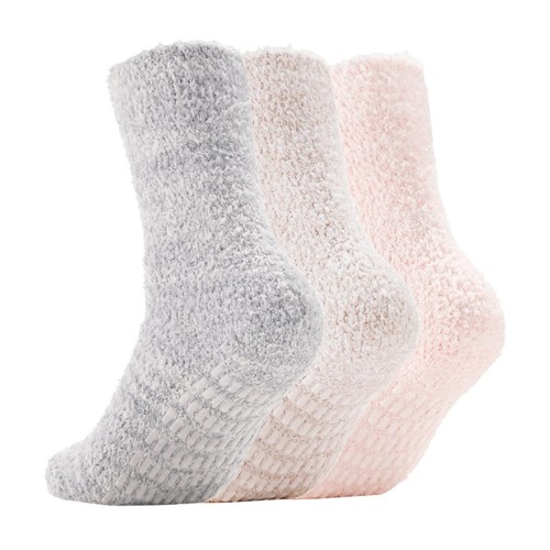 Breslatte Ultra Thick Calf Fuzzy Slipper Socks for Women Non Slip Winter Warm...
