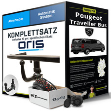 Für PEUGEOT Traveller Bus Typ V Anhängerkupplung abnehmbar +eSatz 13pol 16- AHK