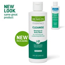 Medline Remedy Essentials Shampoo and Body Wash For Adults  Elderly 8 fl oz 