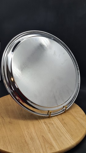 Willow Ware Chrome Plated Tray - Swan Brand - England - Picture 10 of 13