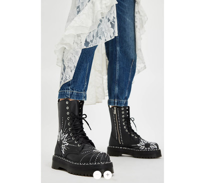 DR. MARTENS JADON HI SOLAR FLARE LEATHER PLATFORMS MSRP$300