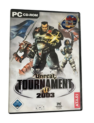 Unreal Tournament 2003 PC Complete German Edition 4 Disc Set Bonus CD Atari