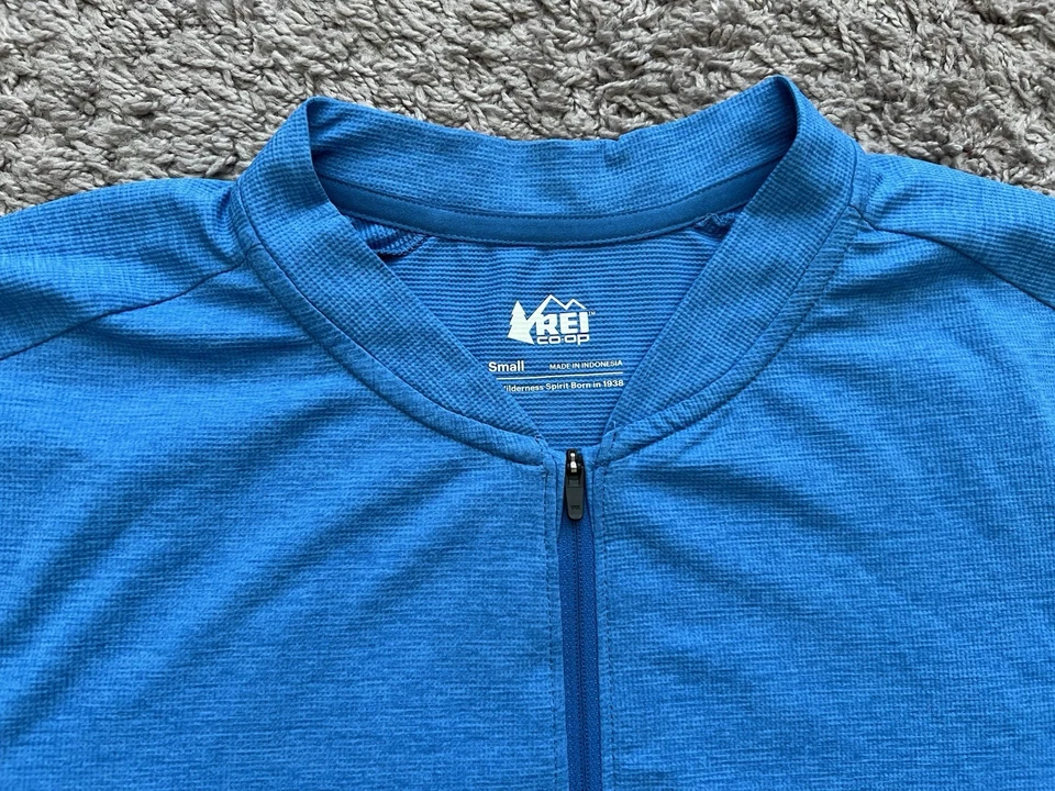 Мужская велосипедная майка с коротким рукавом REI Co-Op Junction размер Small синяя удобная НОВАЯ - Изображение 2 из 4