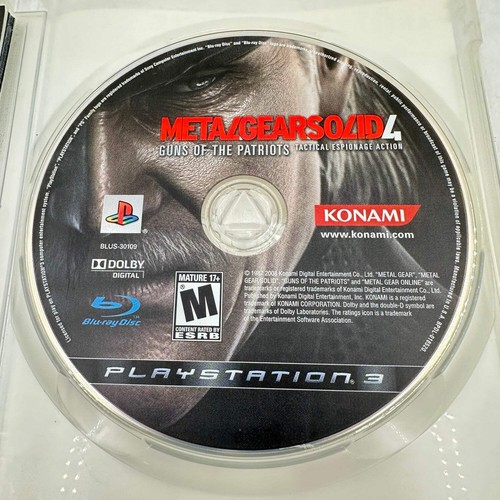Metal Gear Solid 4 Guns of the Patriots (Sony PlayStation 3 PS3, 2008) - Imagen 3 de 5