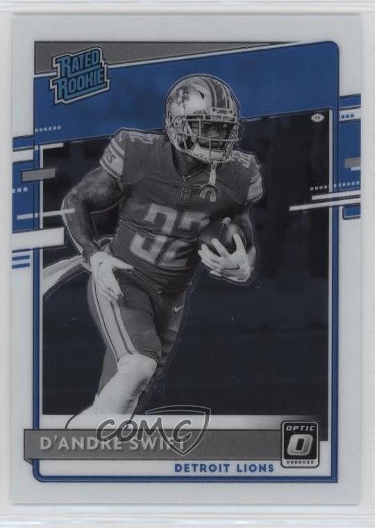 2020 Panini Donruss Optic Rated Rookies Variation D'Andre Swift #309 17fl