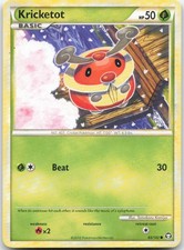Kricketot 65/102 Common HGSS Triumphant Pokemon Moderately Played