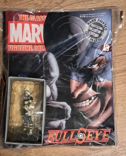 The Classic Marvel Figurine Collection Issue #49 Bullseye Figure And Magazine - Picture 1 of 5
