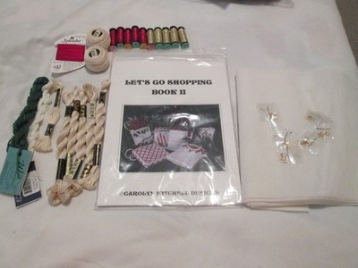 LET'S GO SHOPPING BOOK II-NEEDLEPOINT PATTERN-THREADS-EMBELLISHMENTS-CANVAS