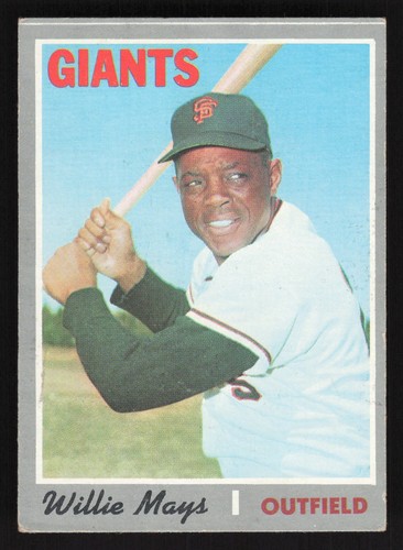 1970 Topps #600 Willie Mays Card TCCCX RN