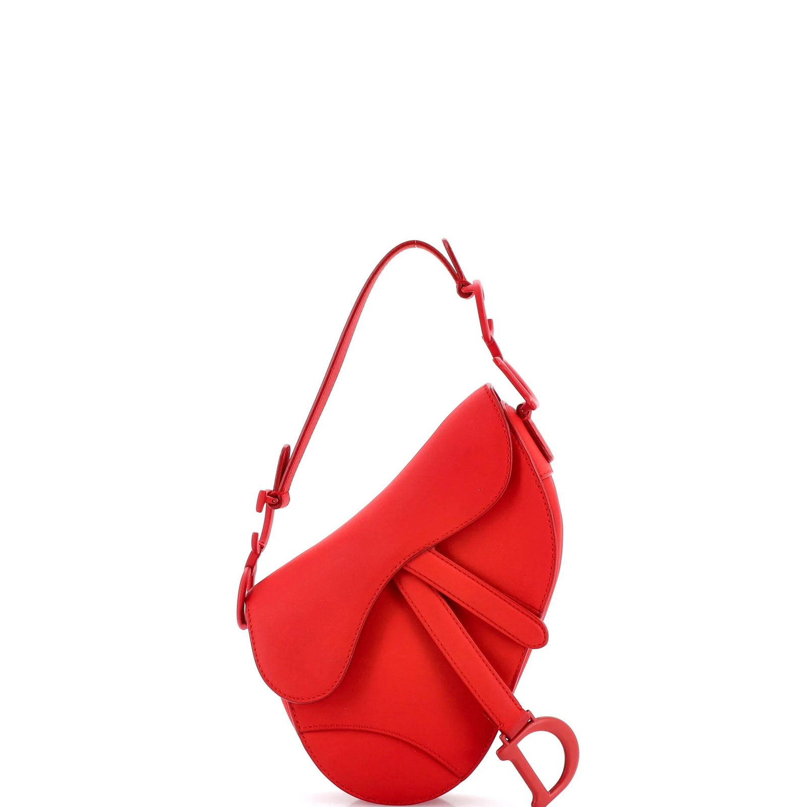 Christian Dior Ultra Matte Saddle Handbag Leather Mini