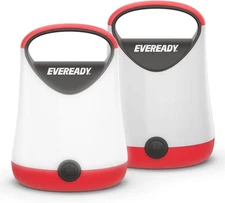 Eveready LED Camping Lantern X-250 (2-Pack), Super 2 Pack, Red and Black 