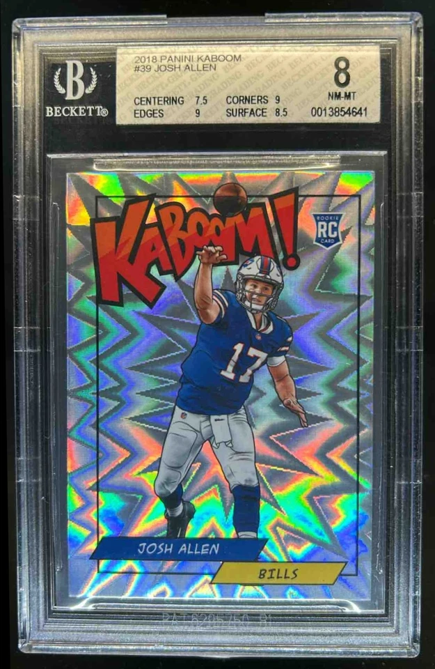 Panini Kaboom 2018! Josh Allen SP Rookie RC #K-JA Bills BGS 8