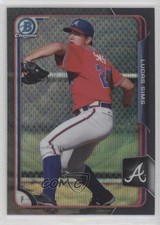 2015 Bowman Draft Chrome Asia Exclusive Black Wave Refractor Lucas Sims #120 fm0