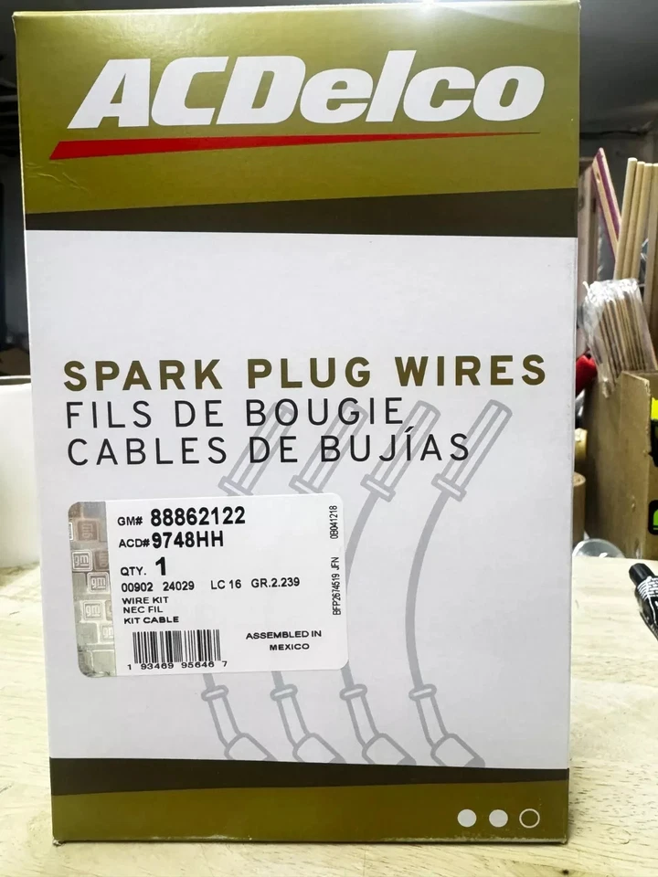 9748hh Acdelco Spark Plugs Wires Set Of 8  For GMC Chevy Cady Hummer 5.3, 6.0L - Image 4 of 4