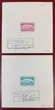 U.N., N.Y, 1959, Scott #69-70, General Assembly, Flushing, Set of Die Proofs