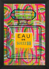 Eau de Succes Pop Art Framed Wall Art Poster Canvas Print Picture
