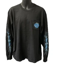 Harley Davidson Men's Electrified Long Sleeve Pocket T-Shirt Black 3002594