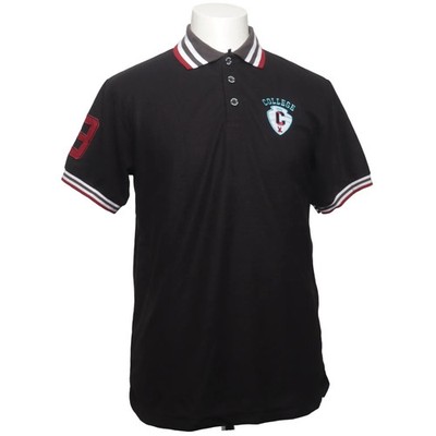 GM Designs, Poloshirt, Größe: L, Schwarz, Streifen, Herren #UdN