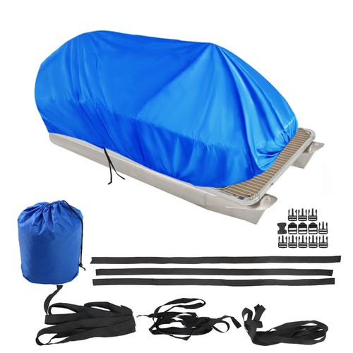 21-24Ft Waterproof Heavy Duty Pontoon Boat Cover Outdoor UV Rain Dust Protection - Zdjęcie 4 z 13