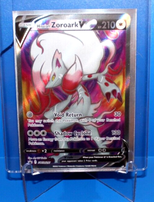 HIsuian Zoroark V HP210 2022 Collectible *Ultra Rare* Pokemon Card No.  SWSH297