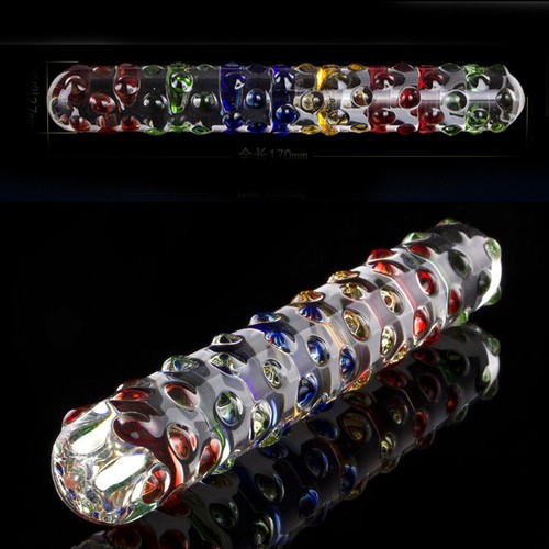 Crystal Glass Dildo Anal Butt Plug Sex Toy Clitoris G-Spot Women Massager Wand - Picture 2 of 22